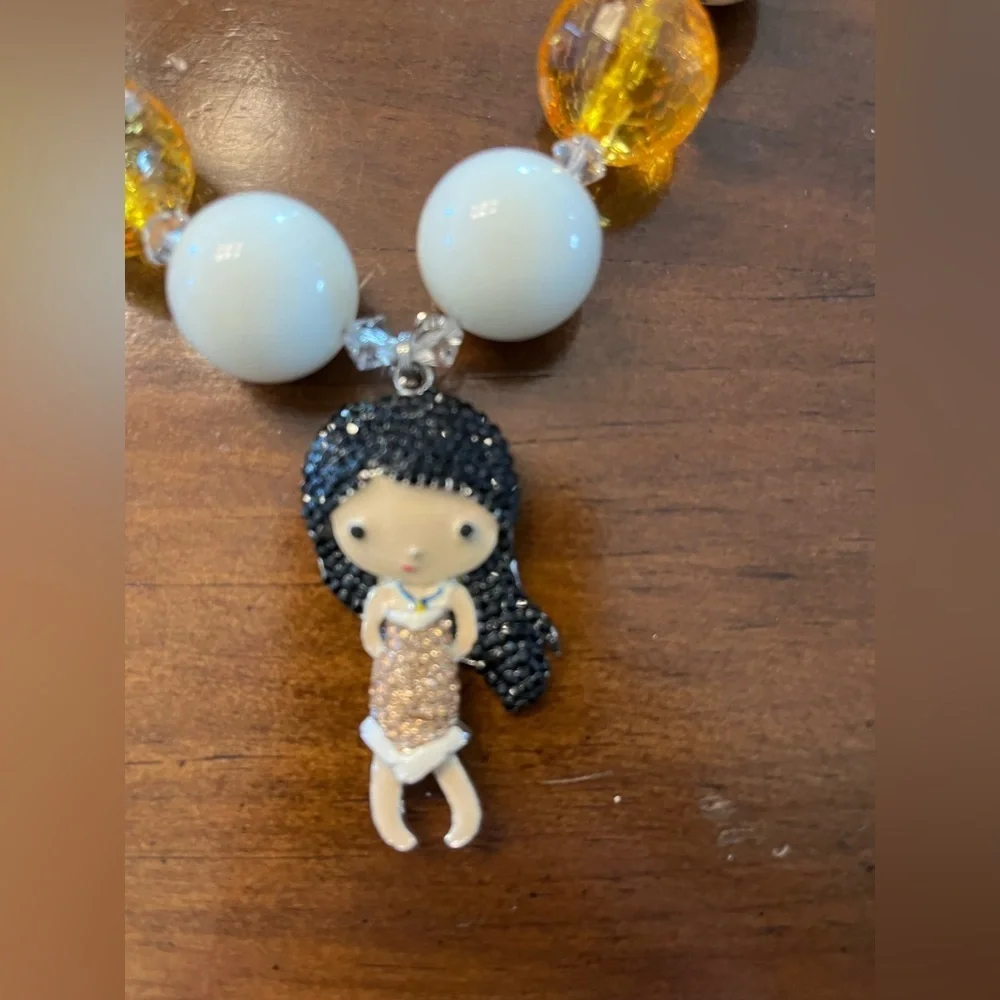 Kids Moana large bead necklace
